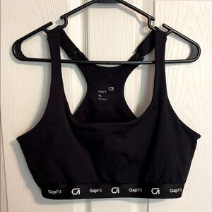 GAP gapfit Black Sports Bra with Racerback Design size XL